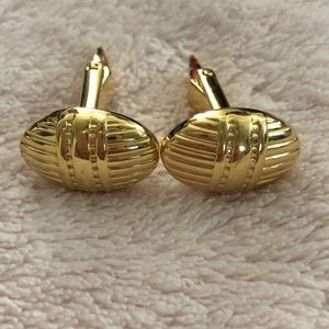 Goldtone Oval Cuff Links